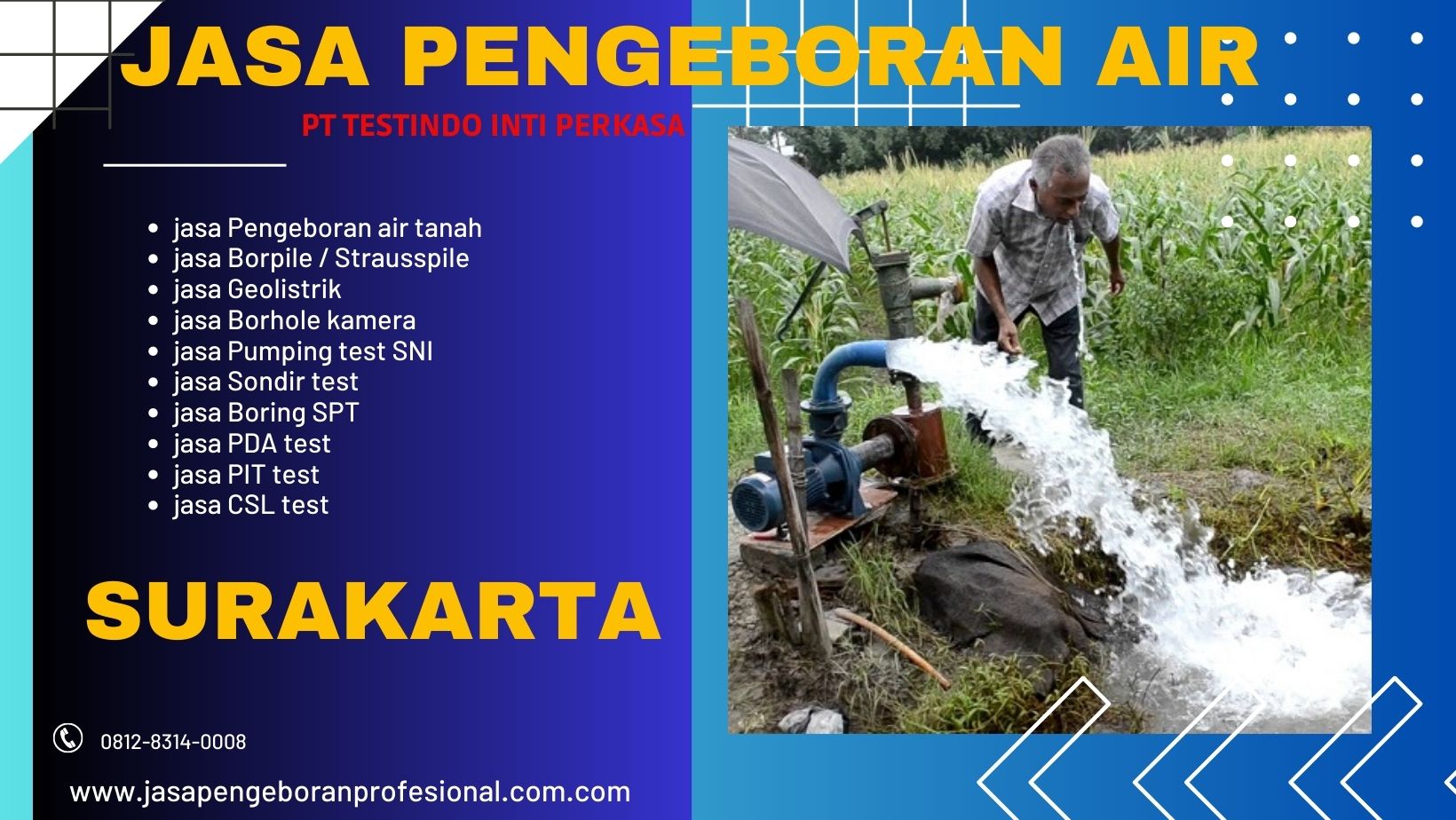 JASA PENGEBORAN AIR TANAH SURAKARTA